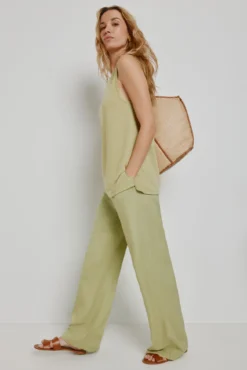 Top cuello redondo