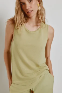 Top cuello redondo