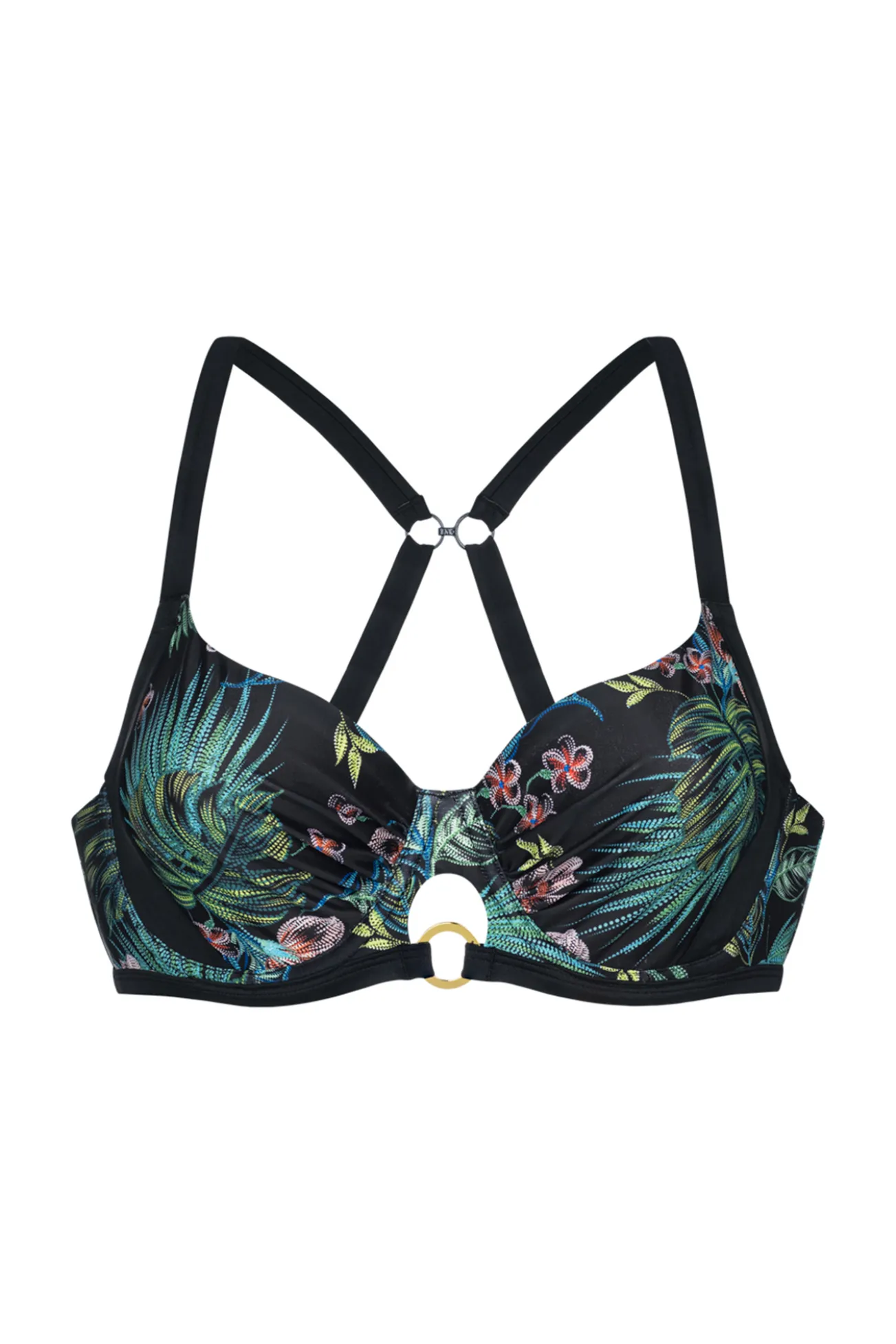 Top de bikini flores