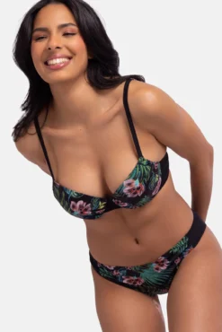 Top de bikini flores