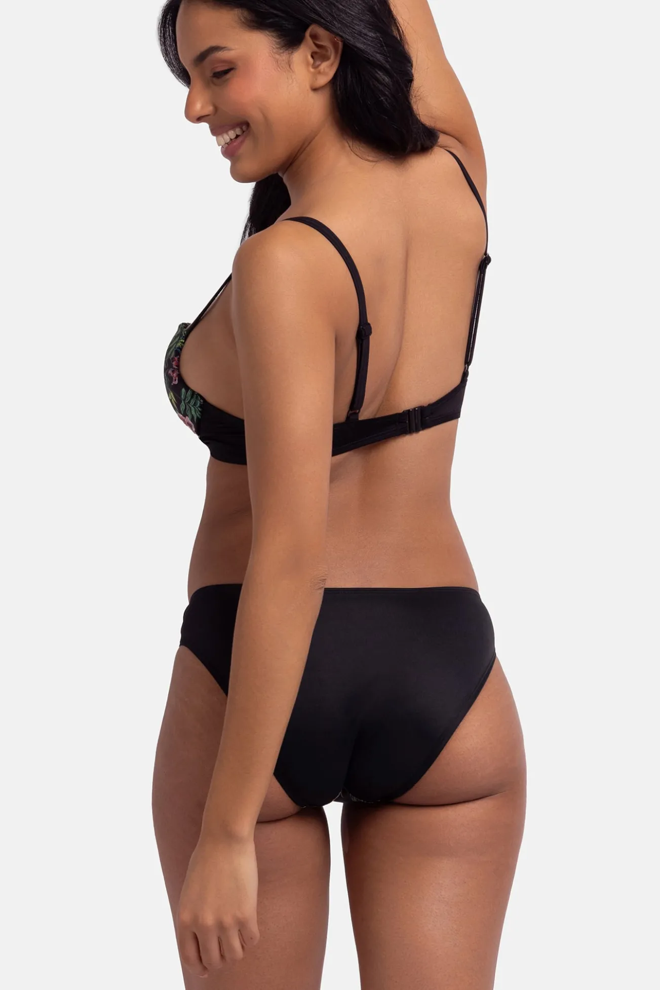 Top de bikini flores
