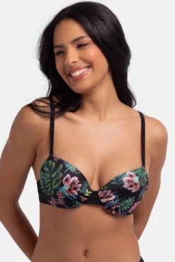 Top de bikini flores