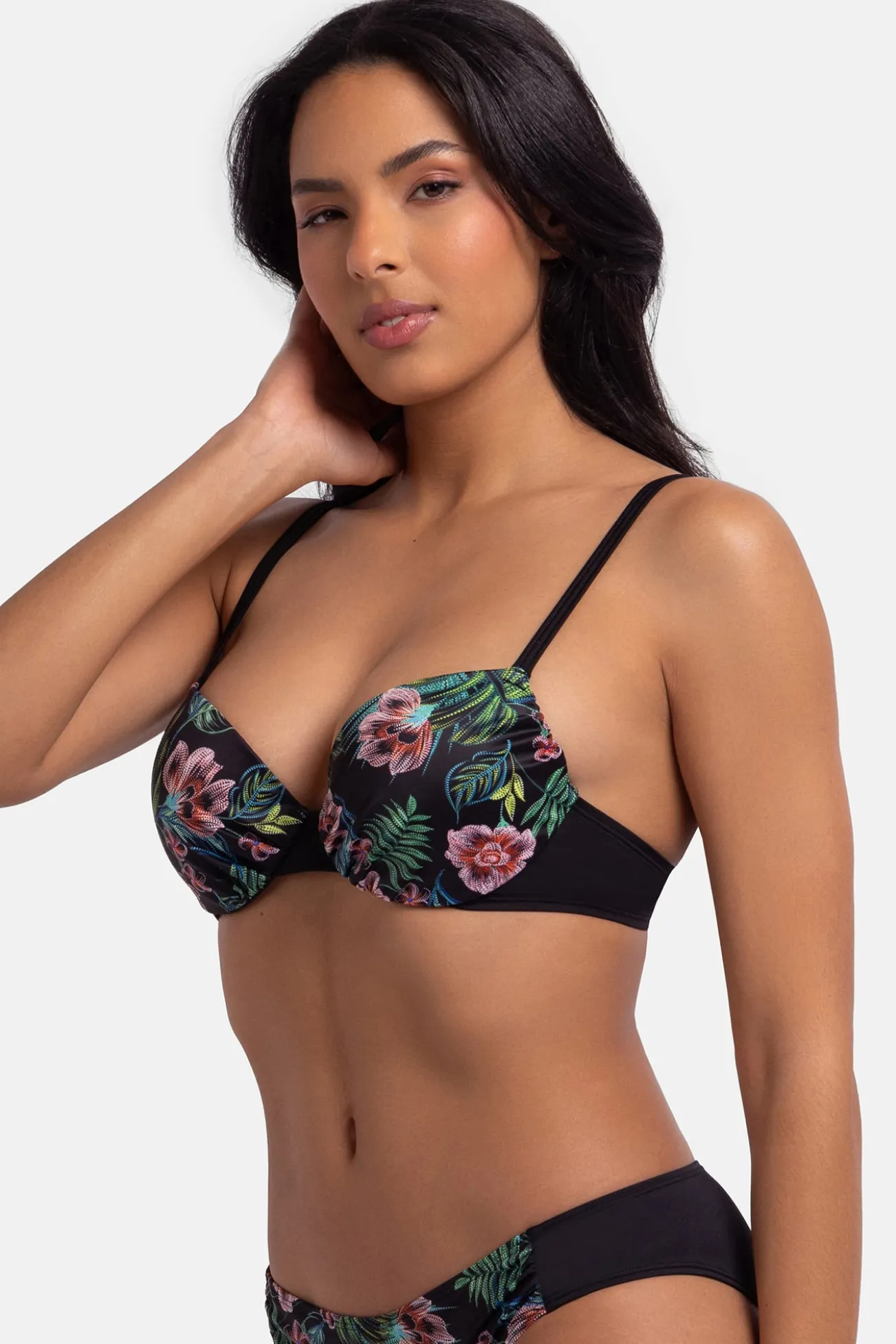 Top de bikini flores