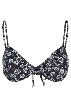 Top de bikini push up estampado floral