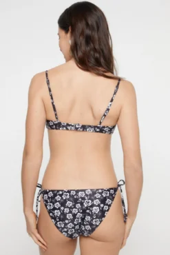 Top de bikini push up estampado floral
