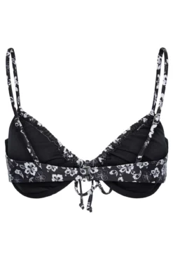 Top de bikini push up estampado floral