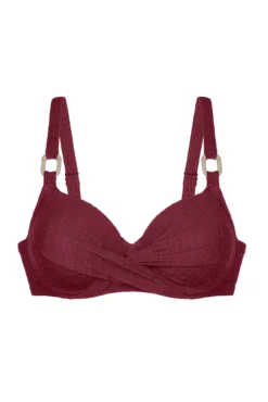Top de bikini rojo