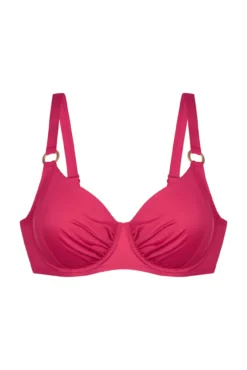 Top de bikini rosa