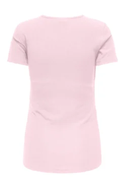 Top de manga corta cuello redondo maternity y lactancia