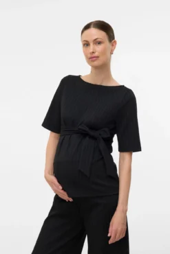 Top de manga corta maternity