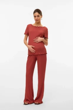 Top de manga corta maternity