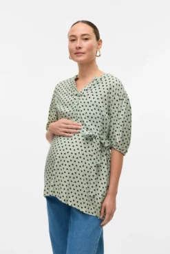 Top de manga corta maternity y lactancia