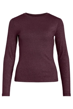 Top de manga larga con glitter