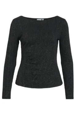 Top de manga larga con glitter