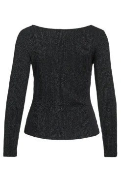 Top de manga larga con glitter