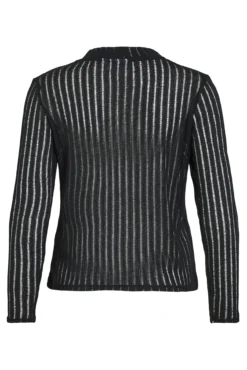 Top de manga larga con transparencias