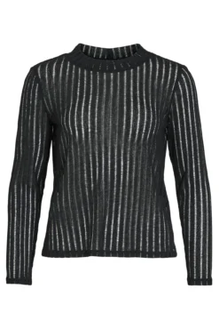 Top de manga larga con transparencias