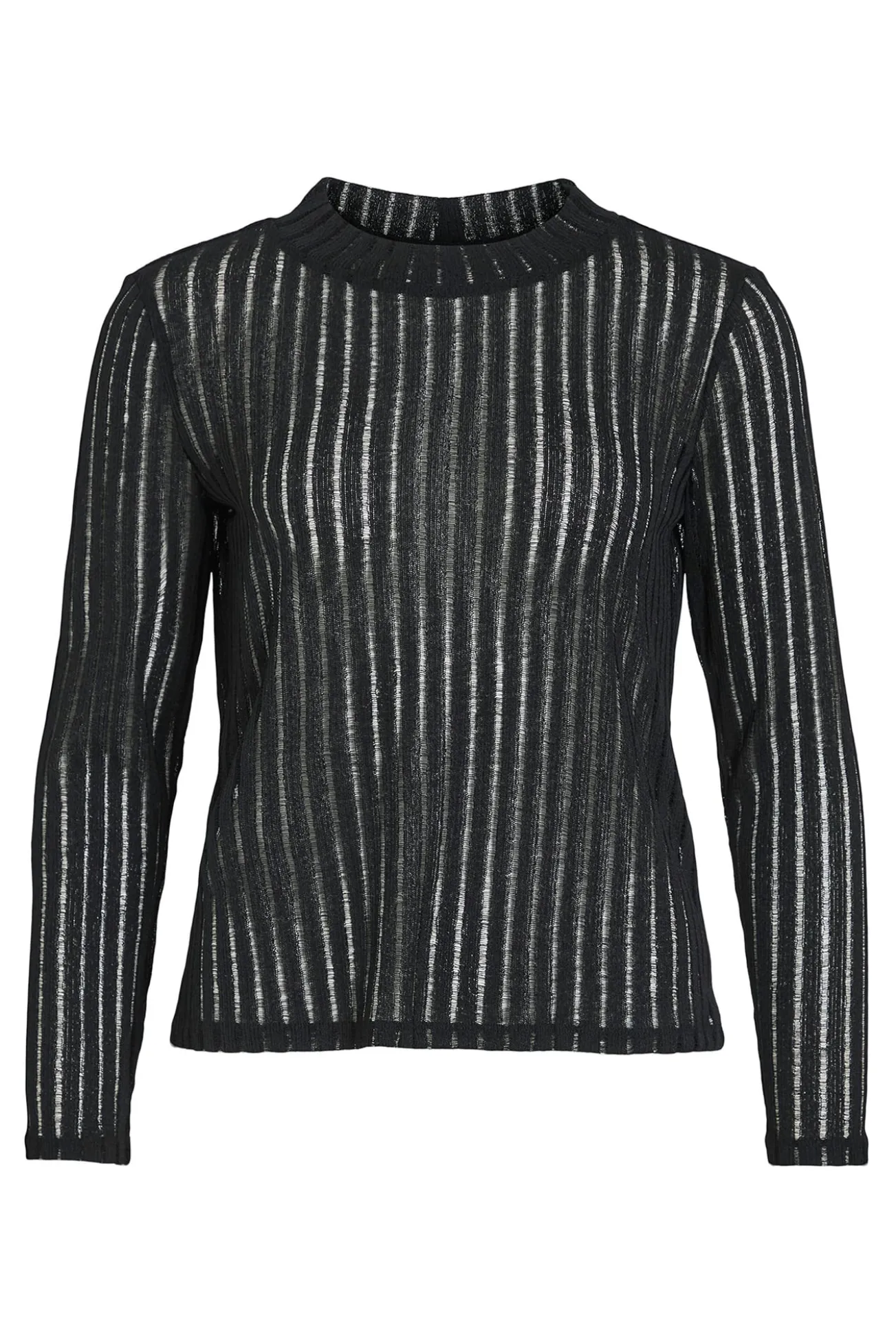 Top de manga larga con transparencias