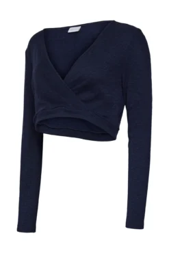 Top de manga larga maternity de lactancia