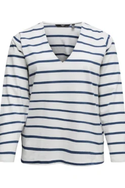 Top de manga larga y cuello pico