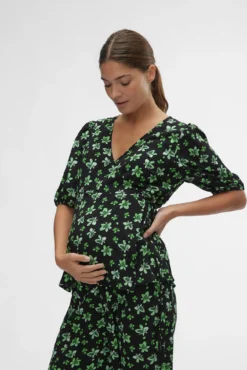 Top de manga 2/4 maternity
