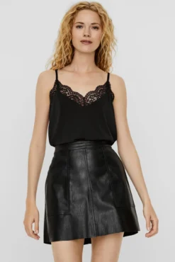 Top de mujer sin mangas estilo lencero