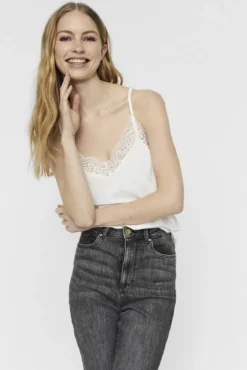 Top de mujer sin mangas estilo lencero