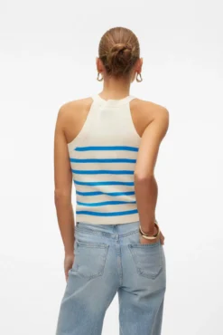 Top de punto cuello halter