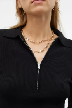 Top de punto estilo polo