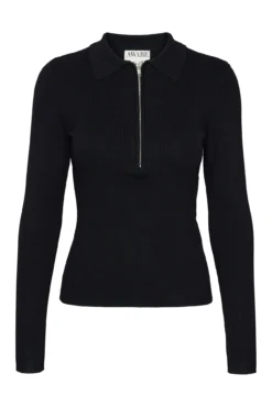 Top de punto estilo polo