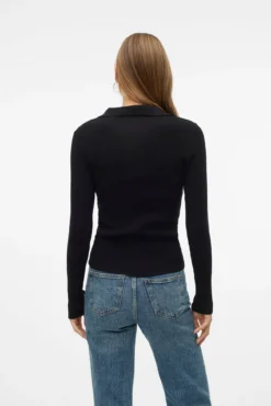 Top de punto estilo polo