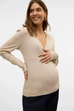 Top de punto maternity lactancia