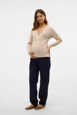 Top de punto maternity lactancia