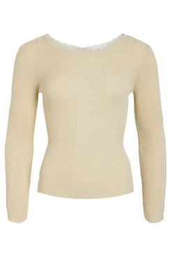 Top de punto reversible con lúrex