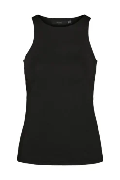 Top de tirantas de mujer con escote redondo