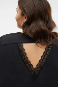 Top encaje en la espalda talla grande
