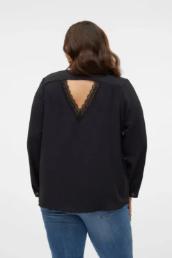 Top encaje en la espalda talla grande