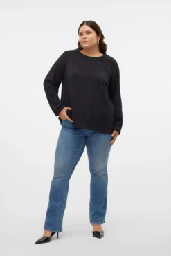Top encaje en la espalda talla grande