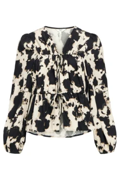 Top estampado lazos