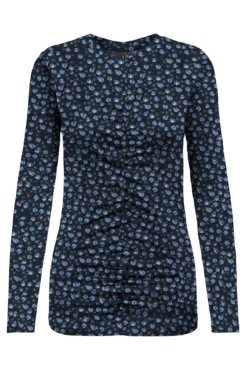 Top fruncido estampado floral