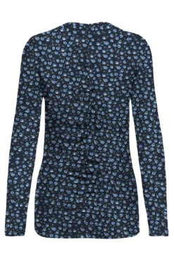 Top fruncido estampado floral