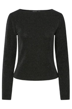 Top lurex manga larga