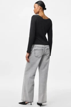 Top lurex manga larga