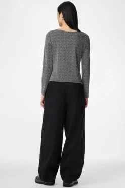 Top lurex manga larga