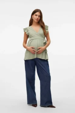 Top manga corta maternity y lactancia