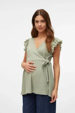 Top manga corta maternity y lactancia