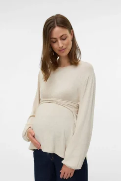 Top manga larga maternity y lactancia