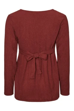 Top manga larga maternity y lactancia