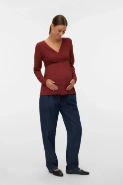 Top manga larga maternity y lactancia
