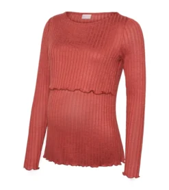 Top manga larga maternity y lactancia